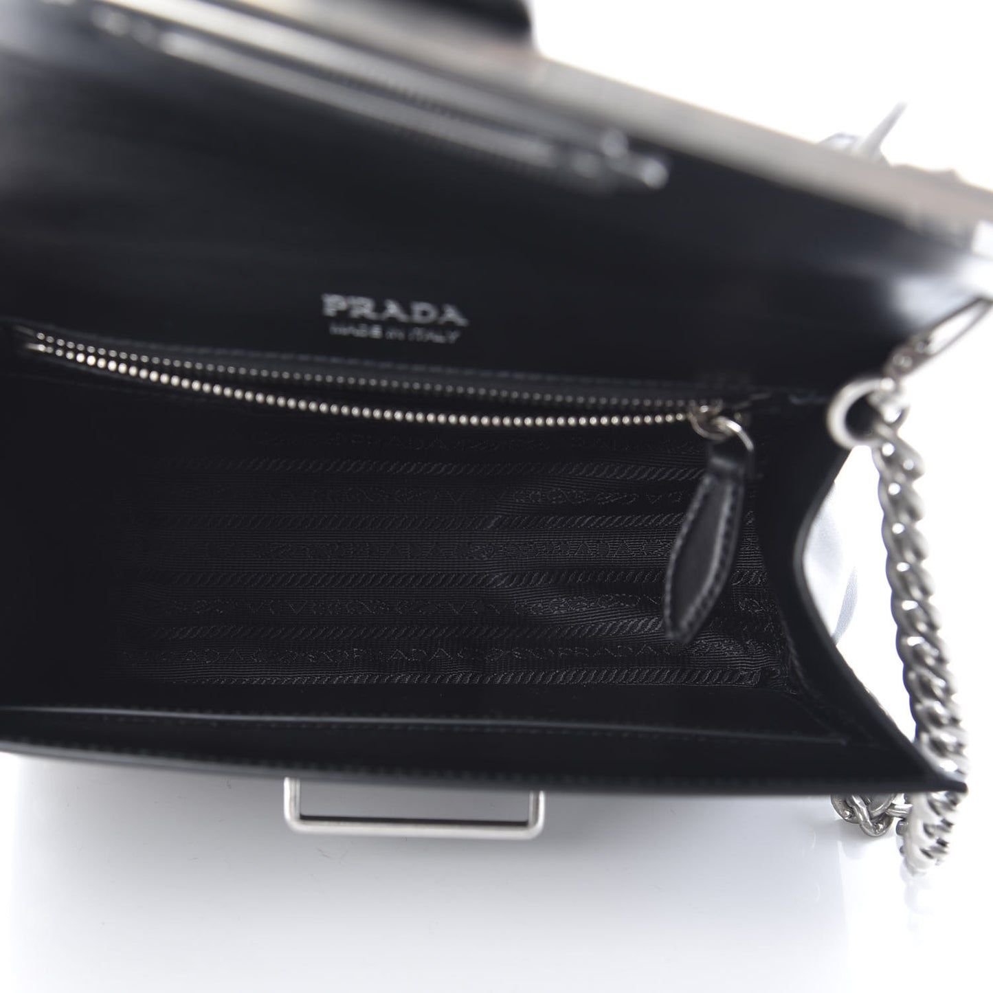 City Calfskin Saffiano Studded Cahier Bag Black