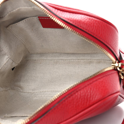 Gucci Pebbled Calfskin Small Soho Disco Bag Vibrant Red 4 of 8