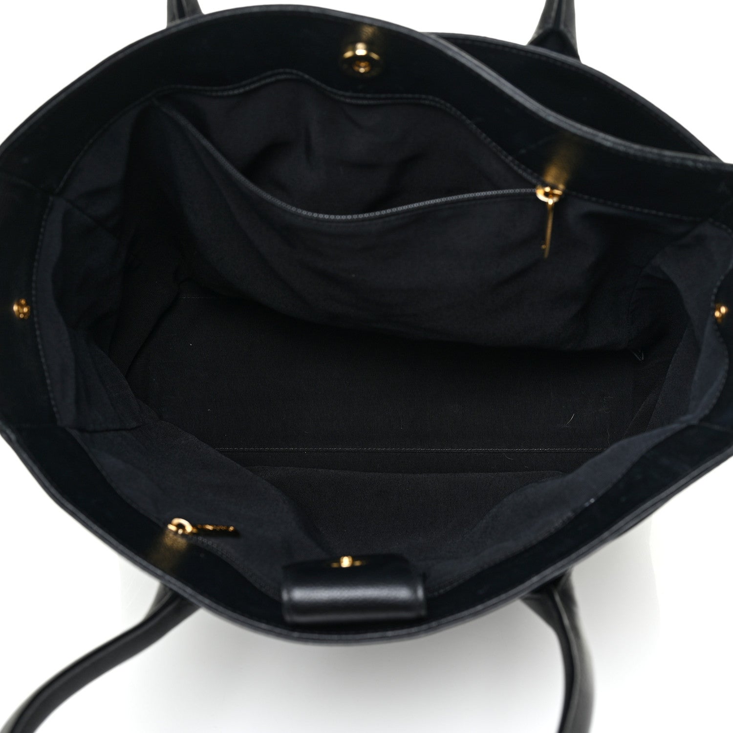 Chanel Calfskin Tall Cerf Tote Black 5 of 16