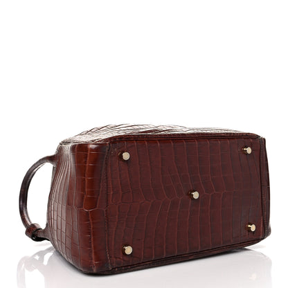 Hermes Matte Niloticus Crocodile Lindy 30 Miel 4 of 15