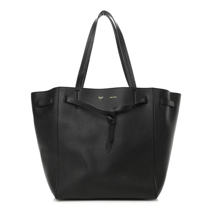 Celine Soft Grained Calfskin Small Belt Cabas Phantom Black 1 of 9