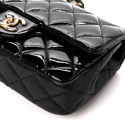 Chanel Patent Goatskin Quilted Small CC Eyelet Flap Black 11 of 12