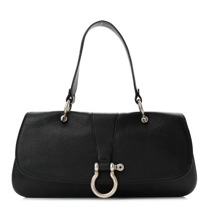 Burberry Textured Calfskin Shoulder Bag Black 1 of 11