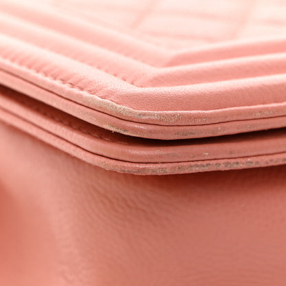 Chanel Caviar Quilted Medium Boy Flap Pink 13 of 15