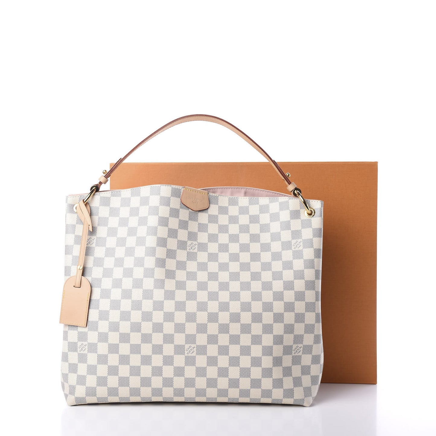 Damier Azur Graceful MM Rose Ballerine
