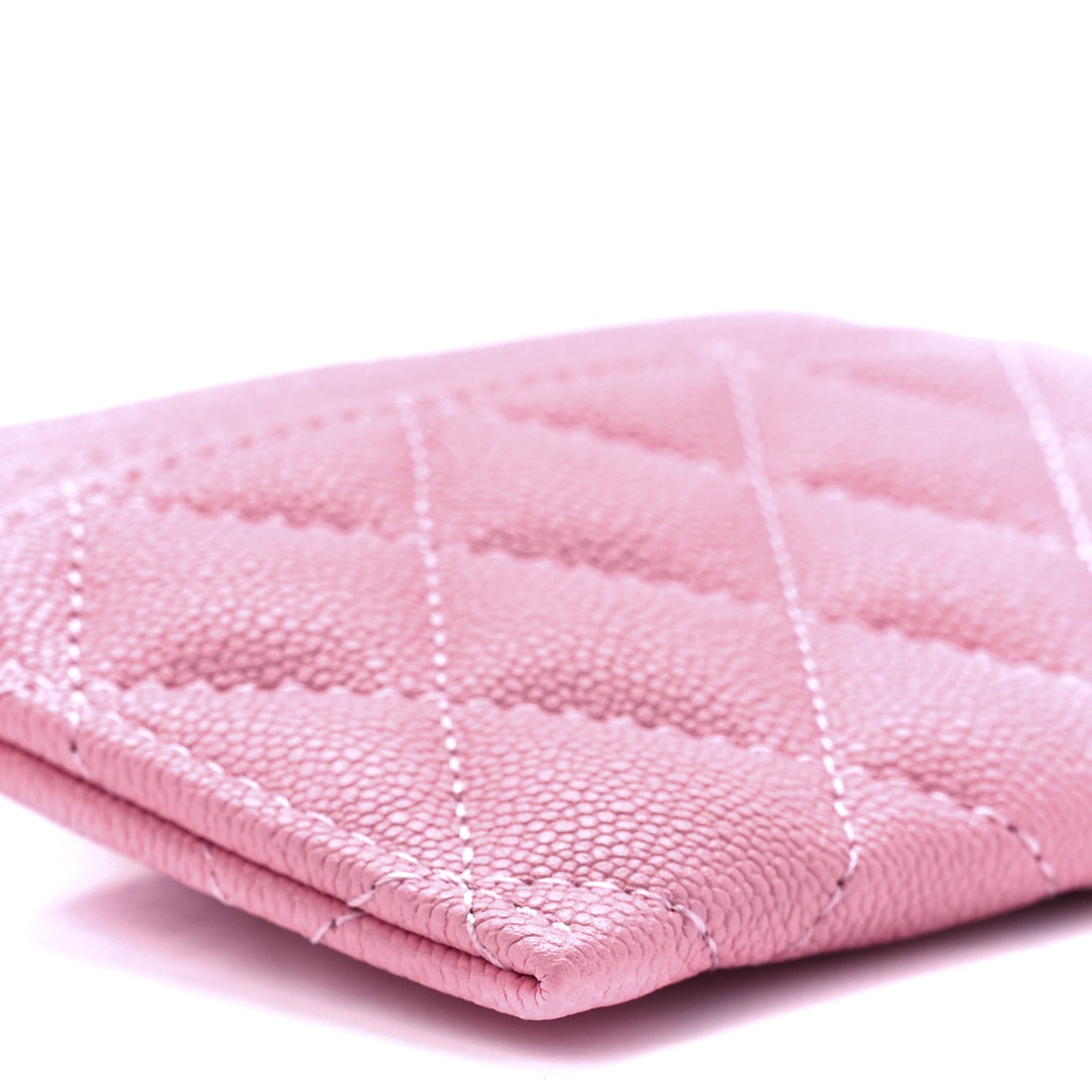 Caviar Quilted Boy Card Holder Pink