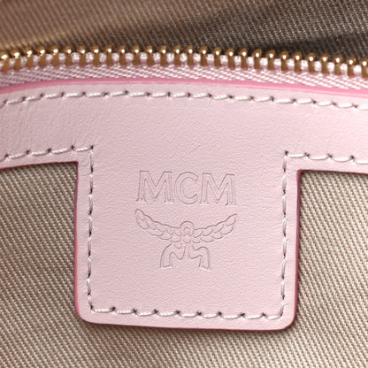 MCM Visetos Medium Crossbody Pouch Soft Pink 6 of 10