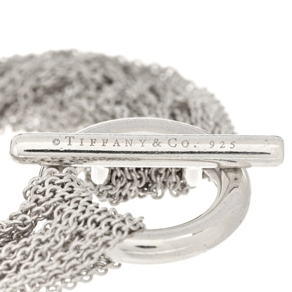 Tiffany Sterling Silver Open Heart Multi Strand Bracelet 3 of 3