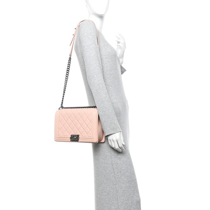 Chanel Calfskin New Medium Boy Flap Pink 2 of 12