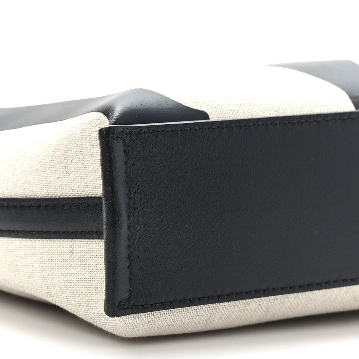 Canvas Glitch Logo Shopper Tote Black White