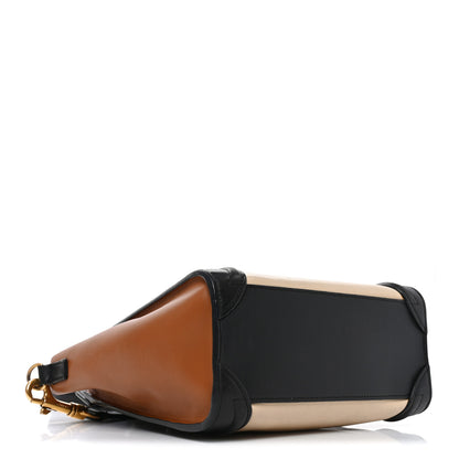 Celine Smooth Calfskin Nano Tri-Color Luggage White 4 of 9