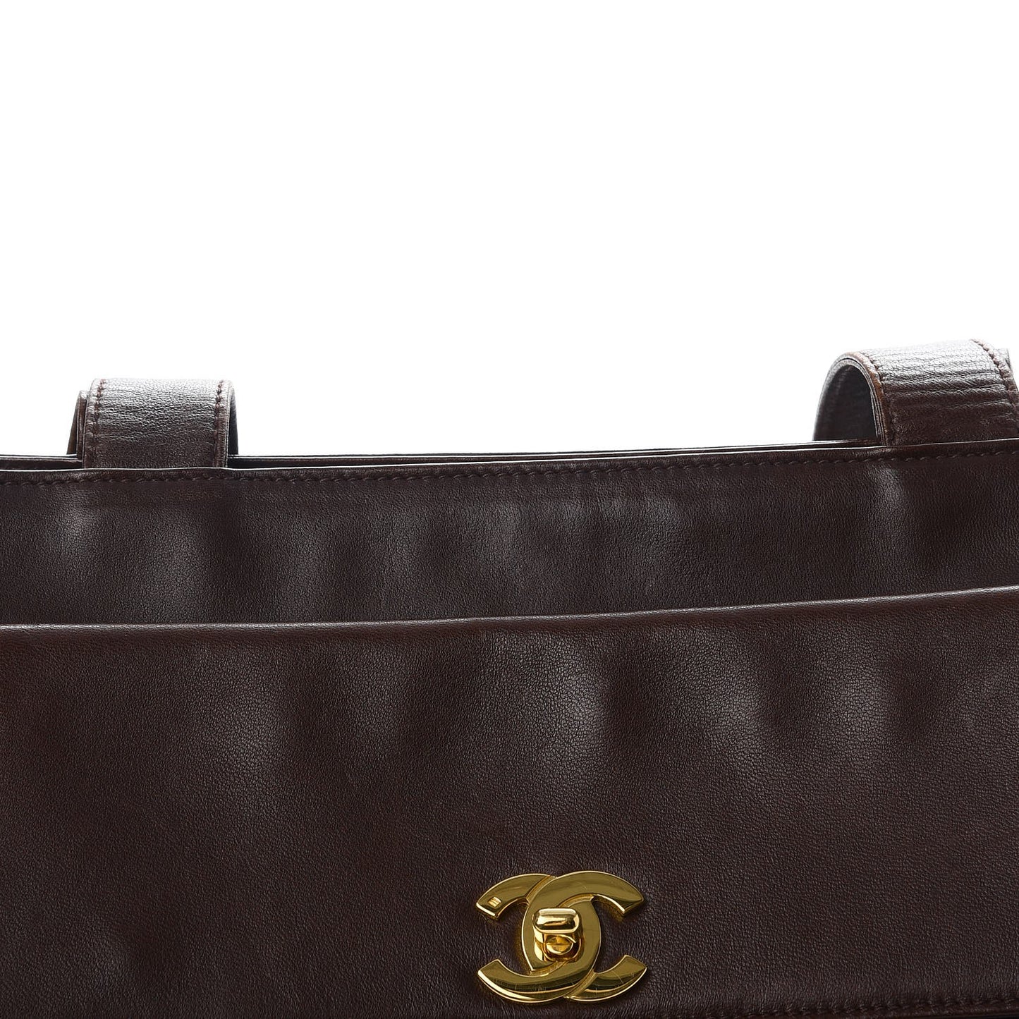 Lambskin CC Tote Brown