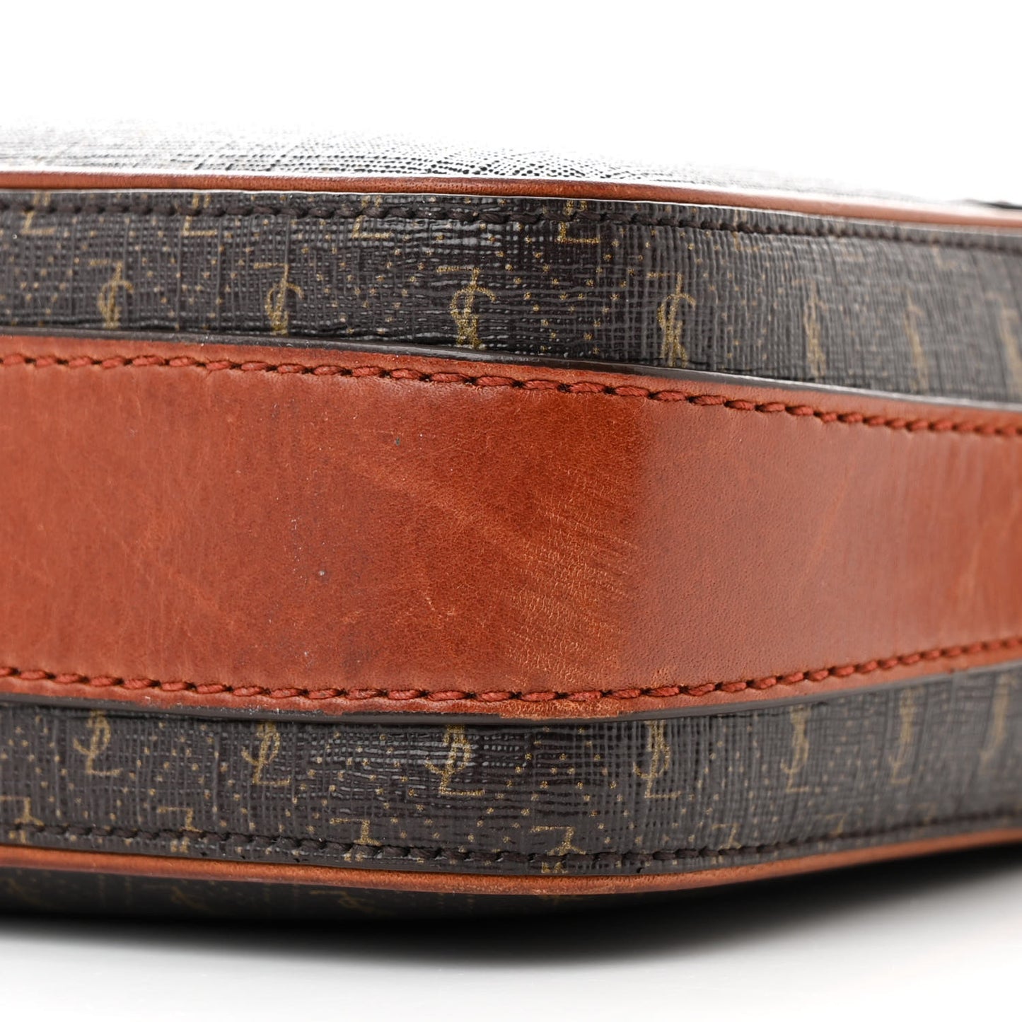 Canvas Smooth Calfskin Le Monogramme Camera Bag Chestnut