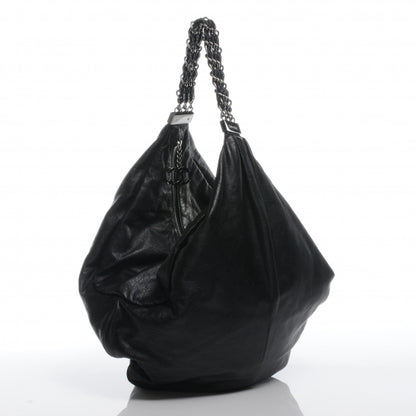Chanel Lambskin Large Rock and Chain Hobo Black 3 of 9