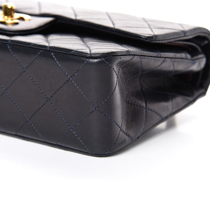 Chanel Lambskin Quilted Small Double Flap Navy 10 of 16