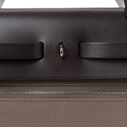 Hermes Vache Hunter Toile Herbag Zip 31 PM Etoupe Ebene 7 of 10