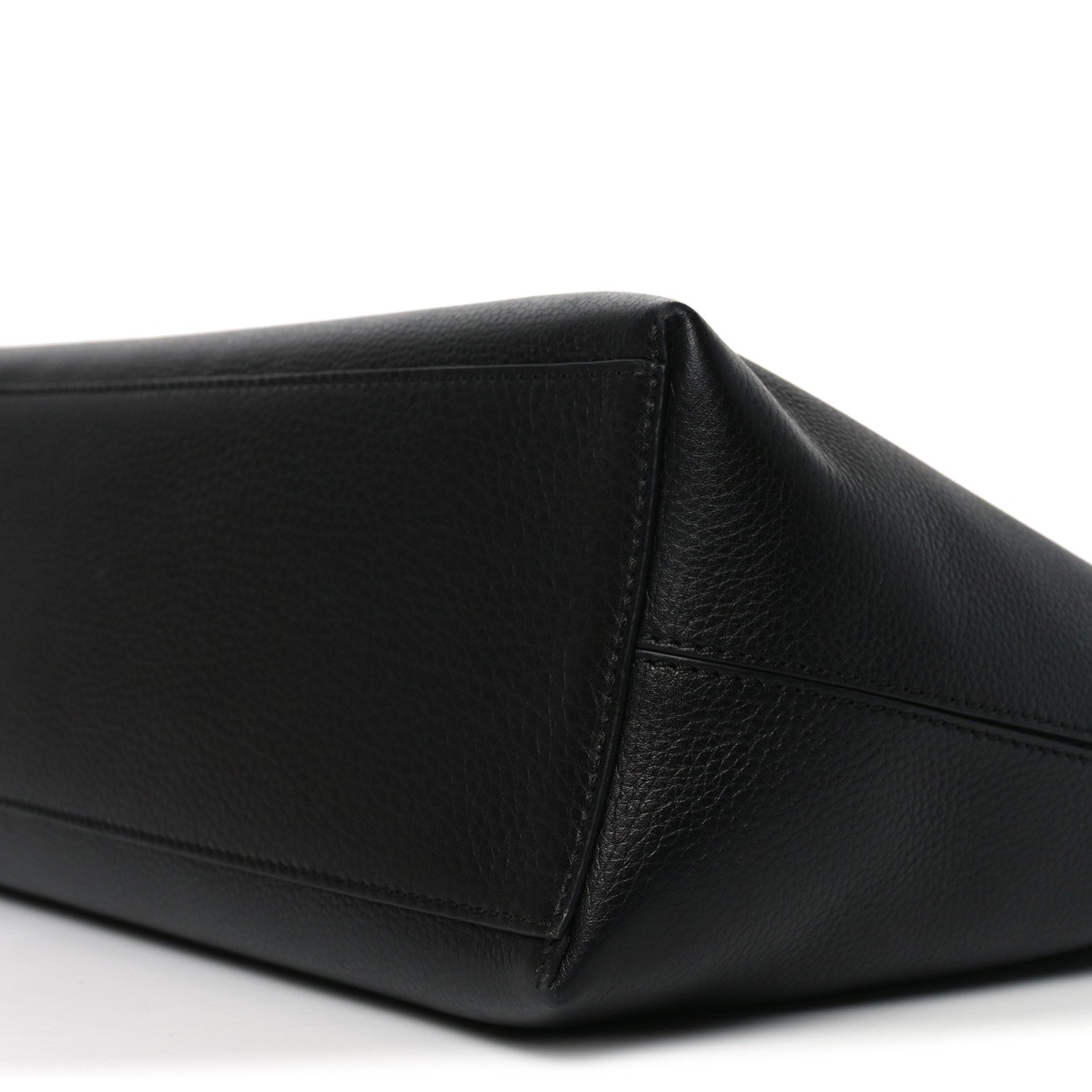 Valentino Garavani Grained Calfskin Rockstud Shoulder Tote Black 9 of 9