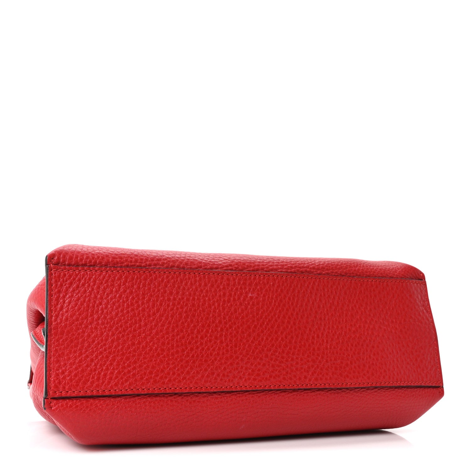 Gucci Cellarius Calfskin Small Bamboo Daily Top Handle Bag Hibiscus Red 4 of 9