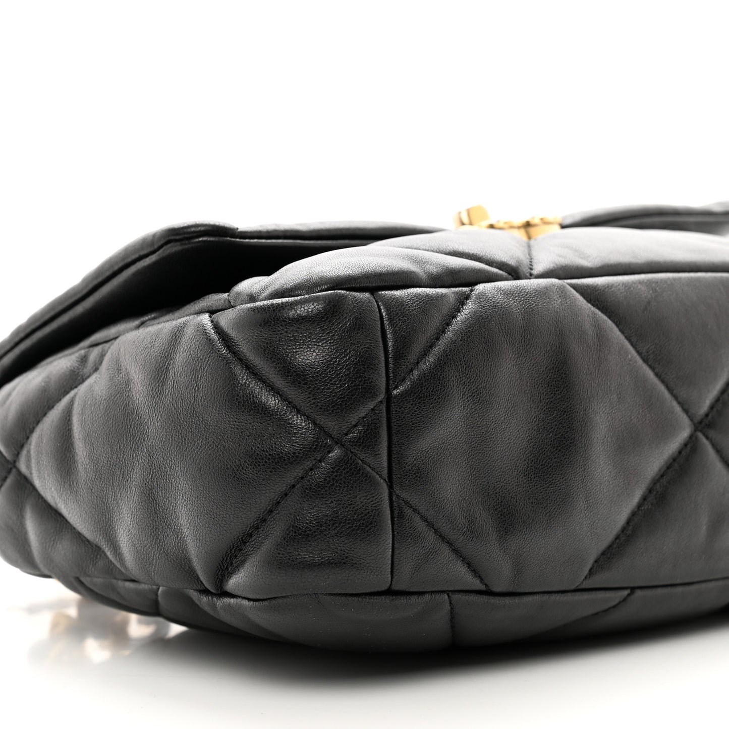 Lambskin Quilted Medium Chanel 19 Flap Black