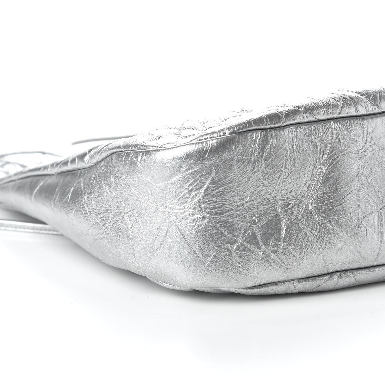 Chanel Metallic Crumpled Calfskin Small 31 Shopping Bag Silver 6 of 10