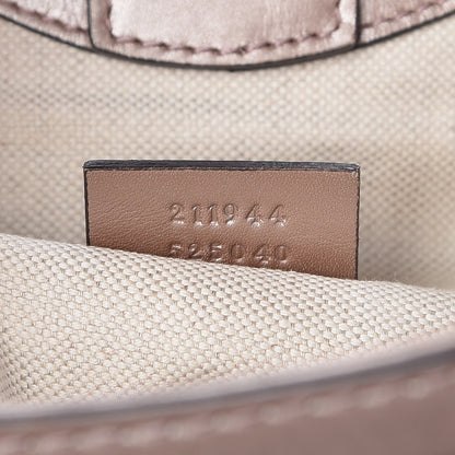 Gucci Metallic Microguccissima Medium Sukey Tote Dark Cipria 7 of 7