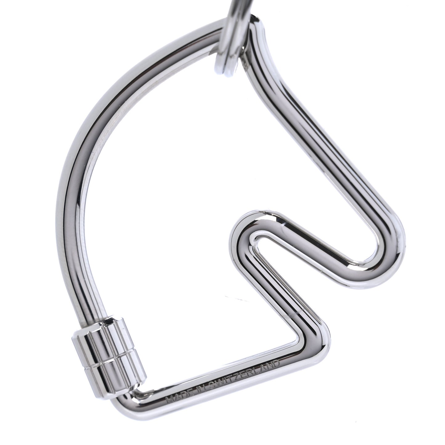 Palladium Cheval Key Ring