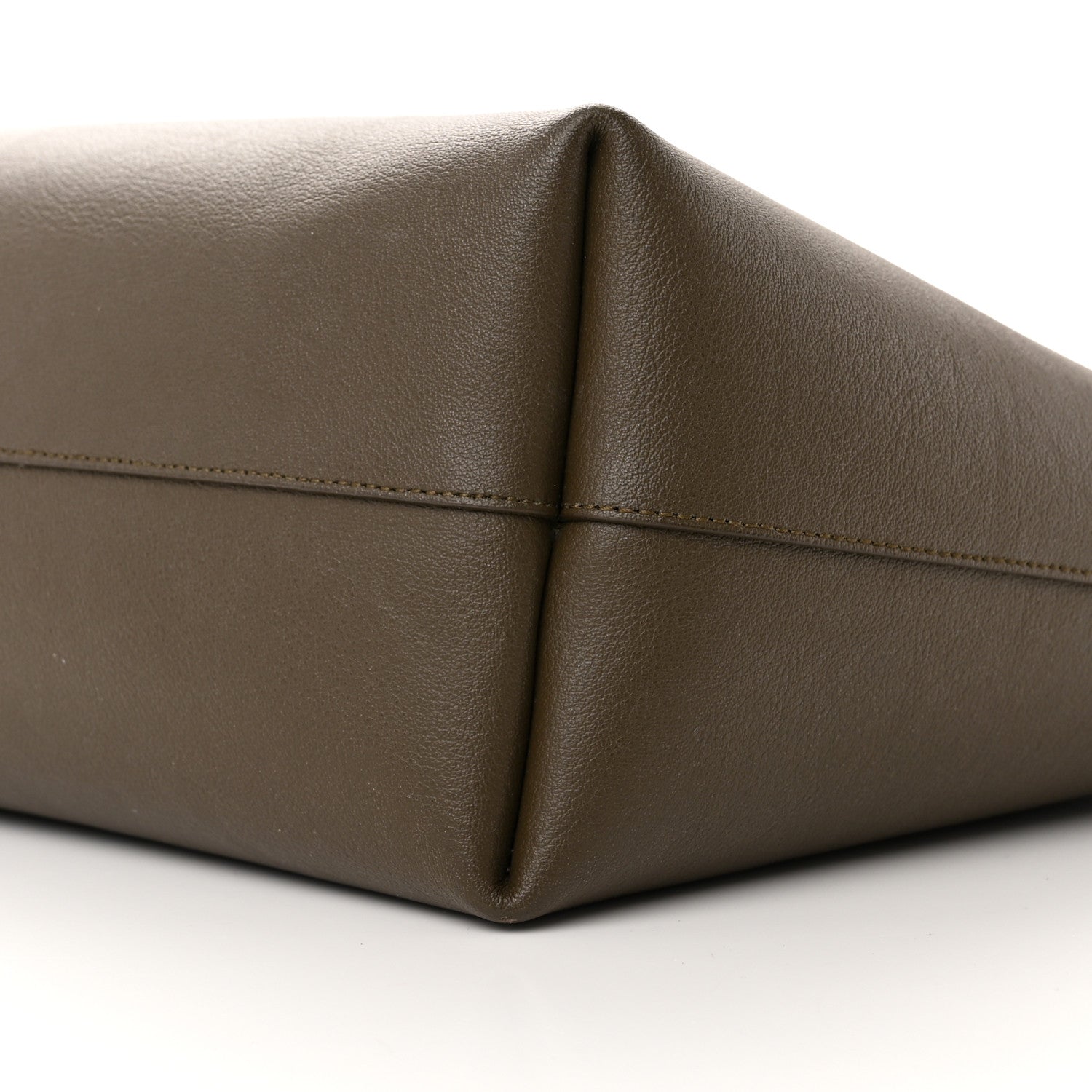 Saint Laurent Calfskin Large Shopping Tote Dark Green 11 of 28