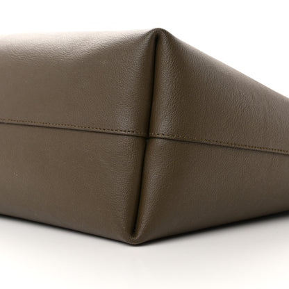 Saint Laurent Calfskin Large Shopping Tote Dark Green 11 of 28