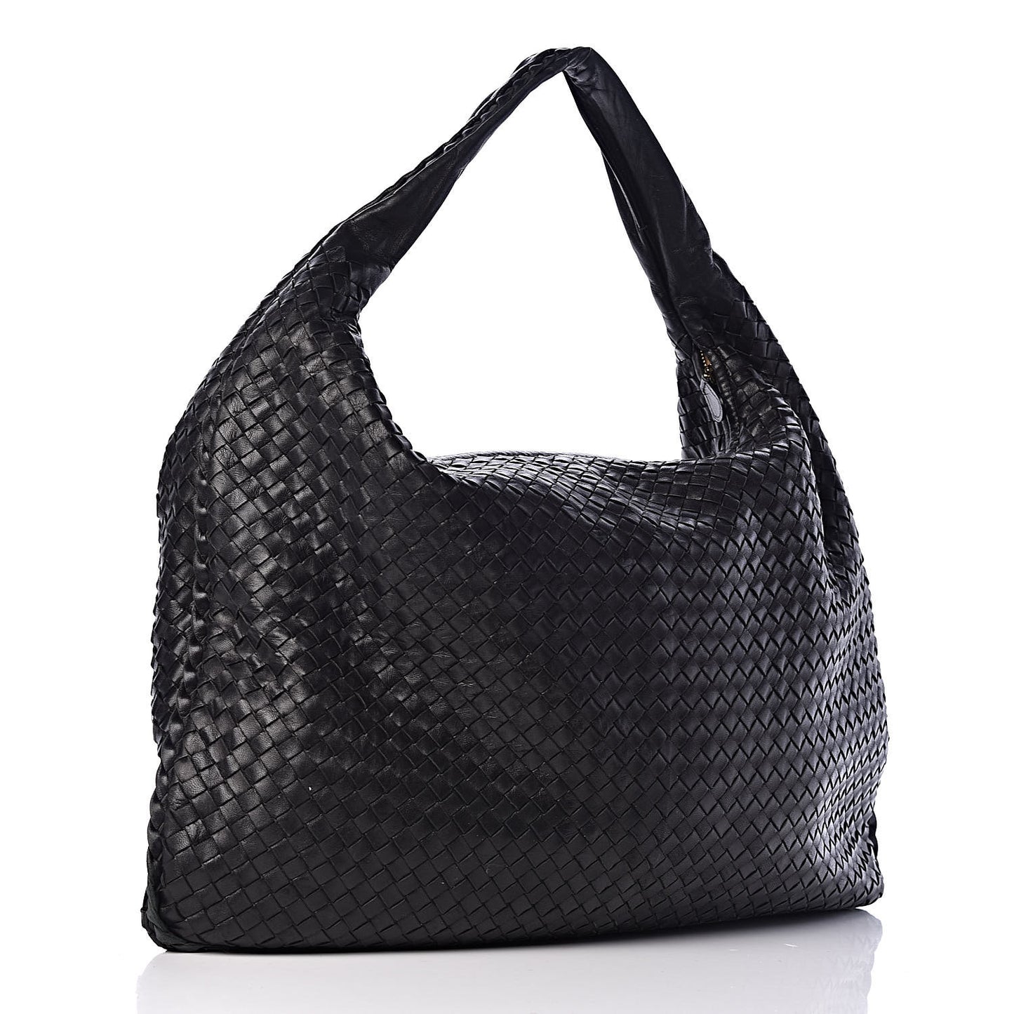 Nappa Intrecciato Maxi Veneta Hobo Black