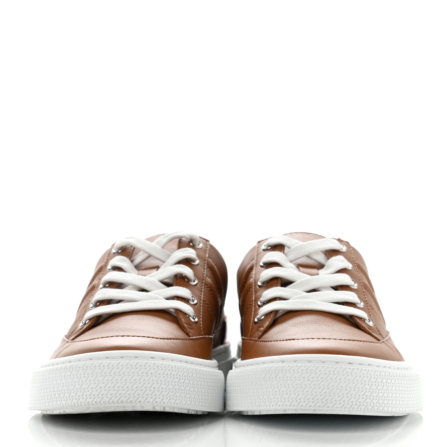 Hermes Calfskin Deep Sneakers 38 Naturel 2 of 9