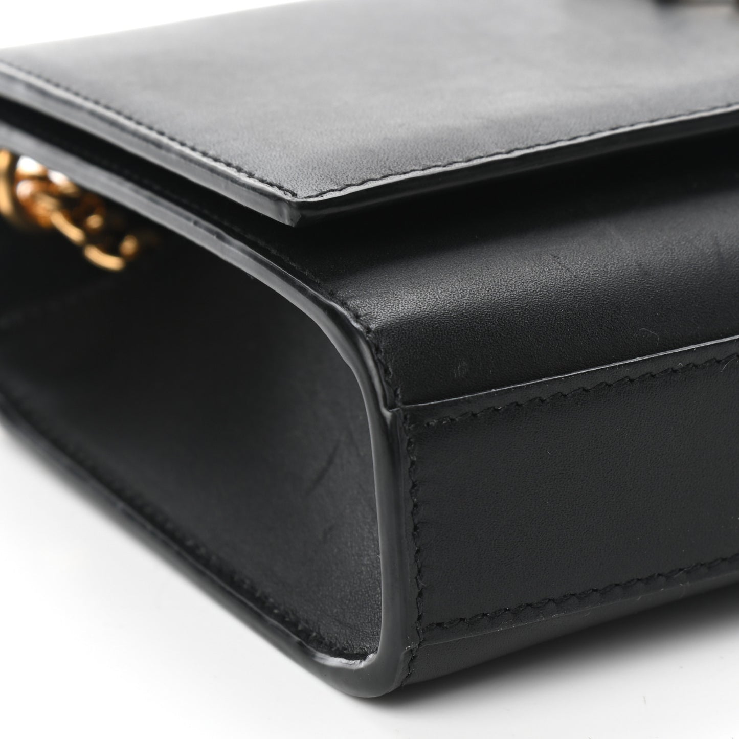Calfskin Small Monogram Kate Satchel Black