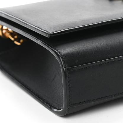 Saint Laurent Calfskin Small Monogram Kate Satchel Black 6 of 9