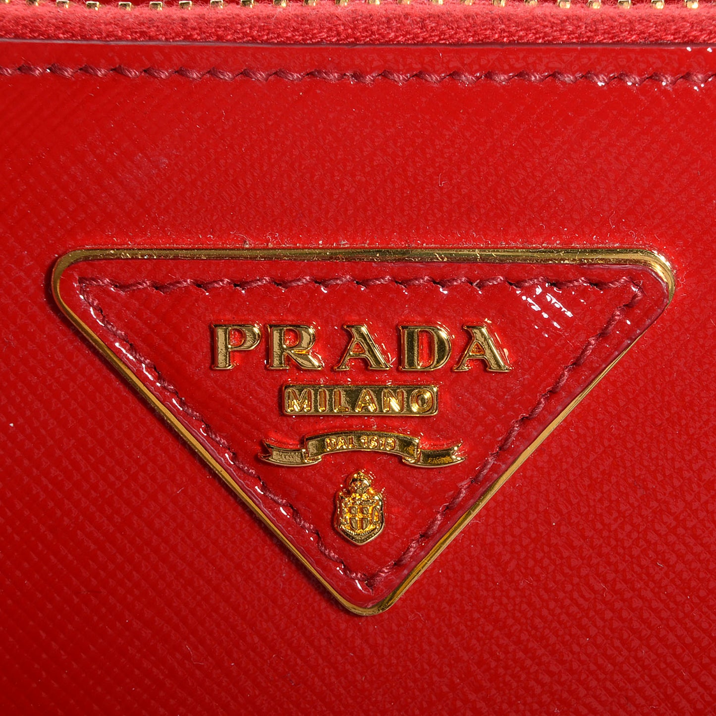 Saffiano Vernice Mini Promenade Tote Rosso