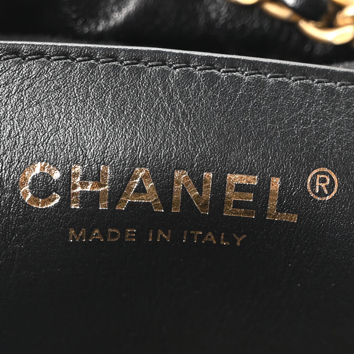 Chanel Shiny Crumpled Calfskin Quilted Pearl Mini Chanel 22 Black 6 of 10