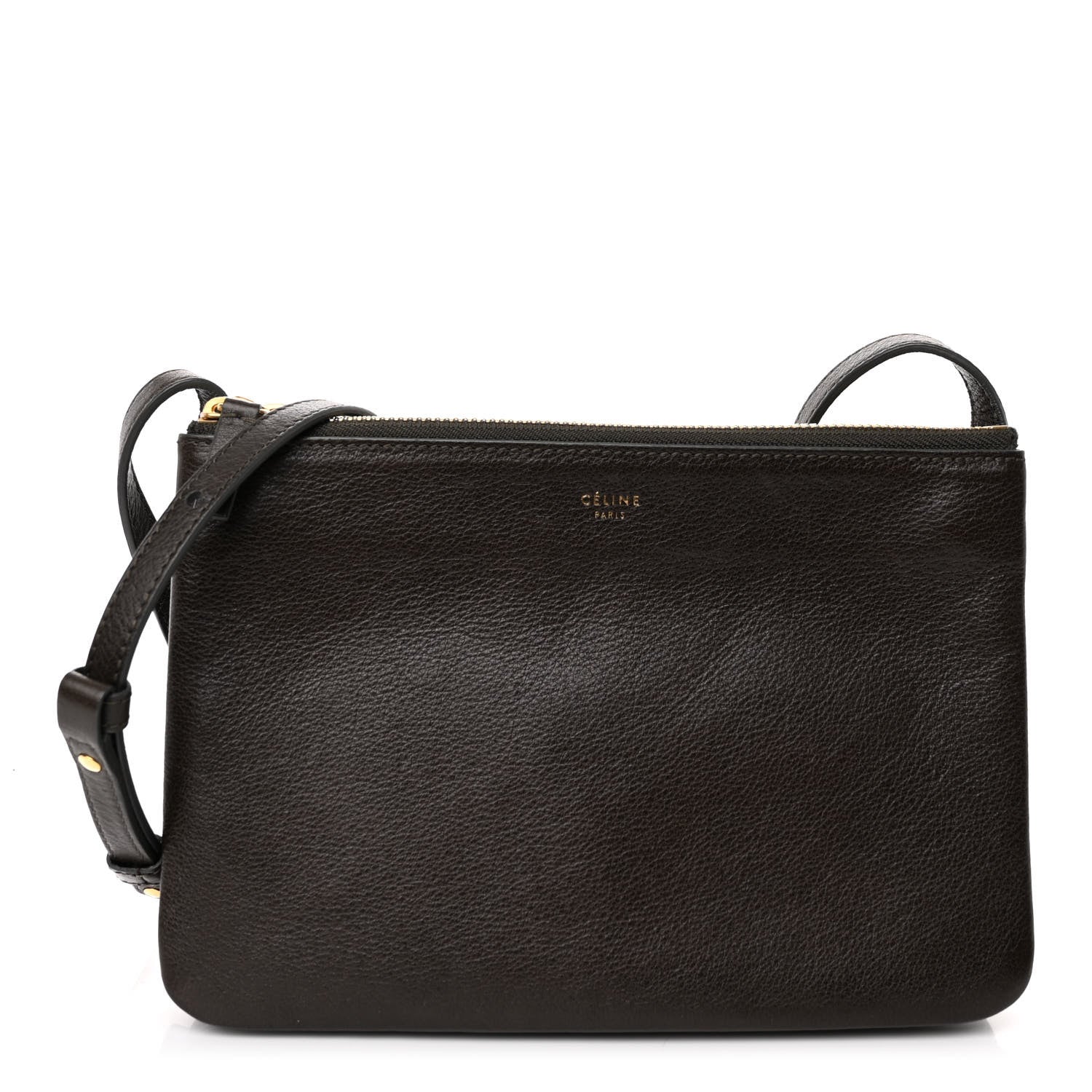 Celine Liege Calfskin Small Trio Crossbody Bag Brown 1 of 11