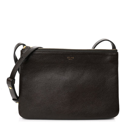 Celine Liege Calfskin Small Trio Crossbody Bag Brown 1 of 11