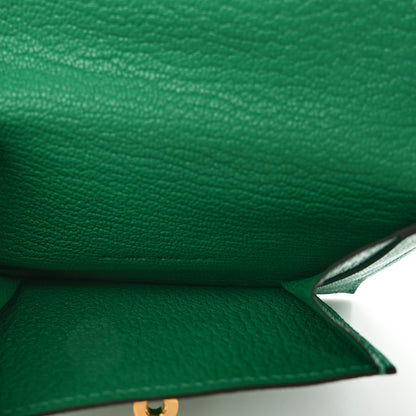 Hermes Chevre Mysore Kelly Pocket Compact Wallet Menthe 5 of 8