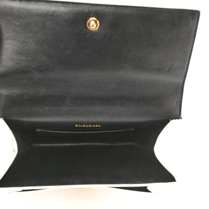 Balenciaga Patent Calfskin Lizard Embossed XS Sharp Top Handle Bag White 5 of 10
