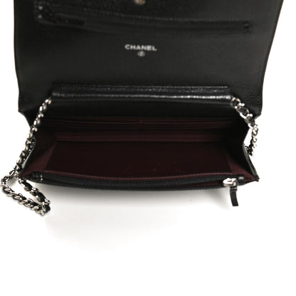 Chanel Caviar Quilted Wallet On Chain WOC Black 5 of 13