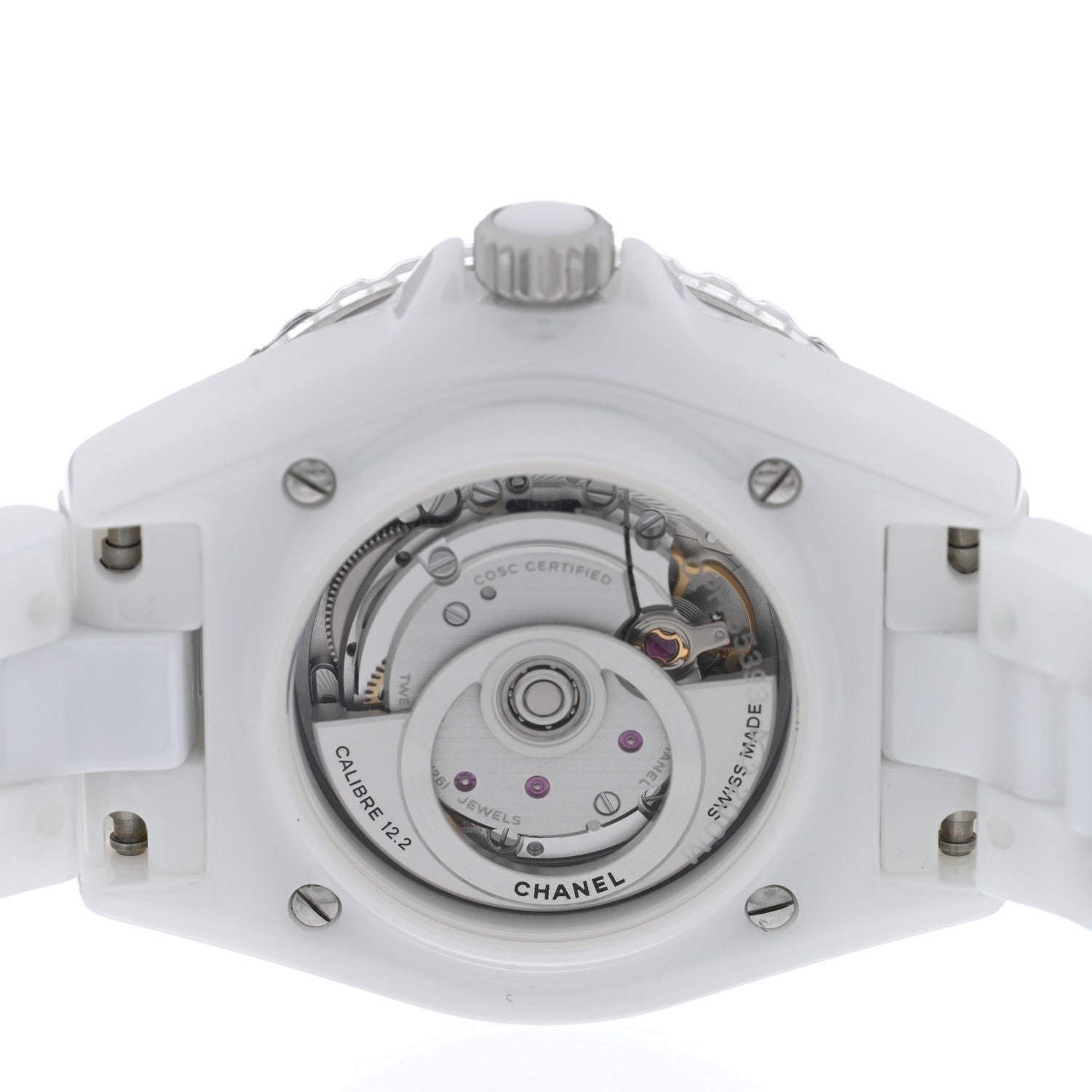 Chanel Stainless Steel Ceramic 33mm J12 Automatic Watch White 4 of 5