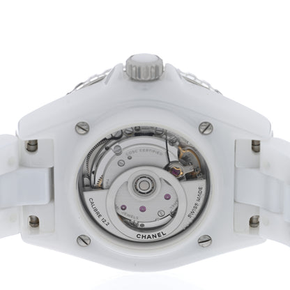 Chanel Stainless Steel Ceramic 33mm J12 Automatic Watch White 4 of 5