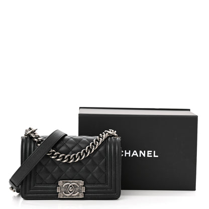Chanel Caviar Quilted Small Boy Flap Black 13 of 13