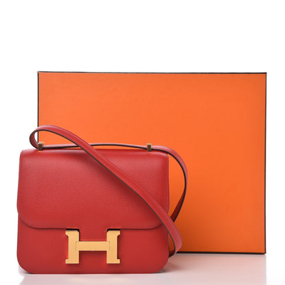 Hermes Evercolor Constance 18 Rouge Casaque 15 of 15