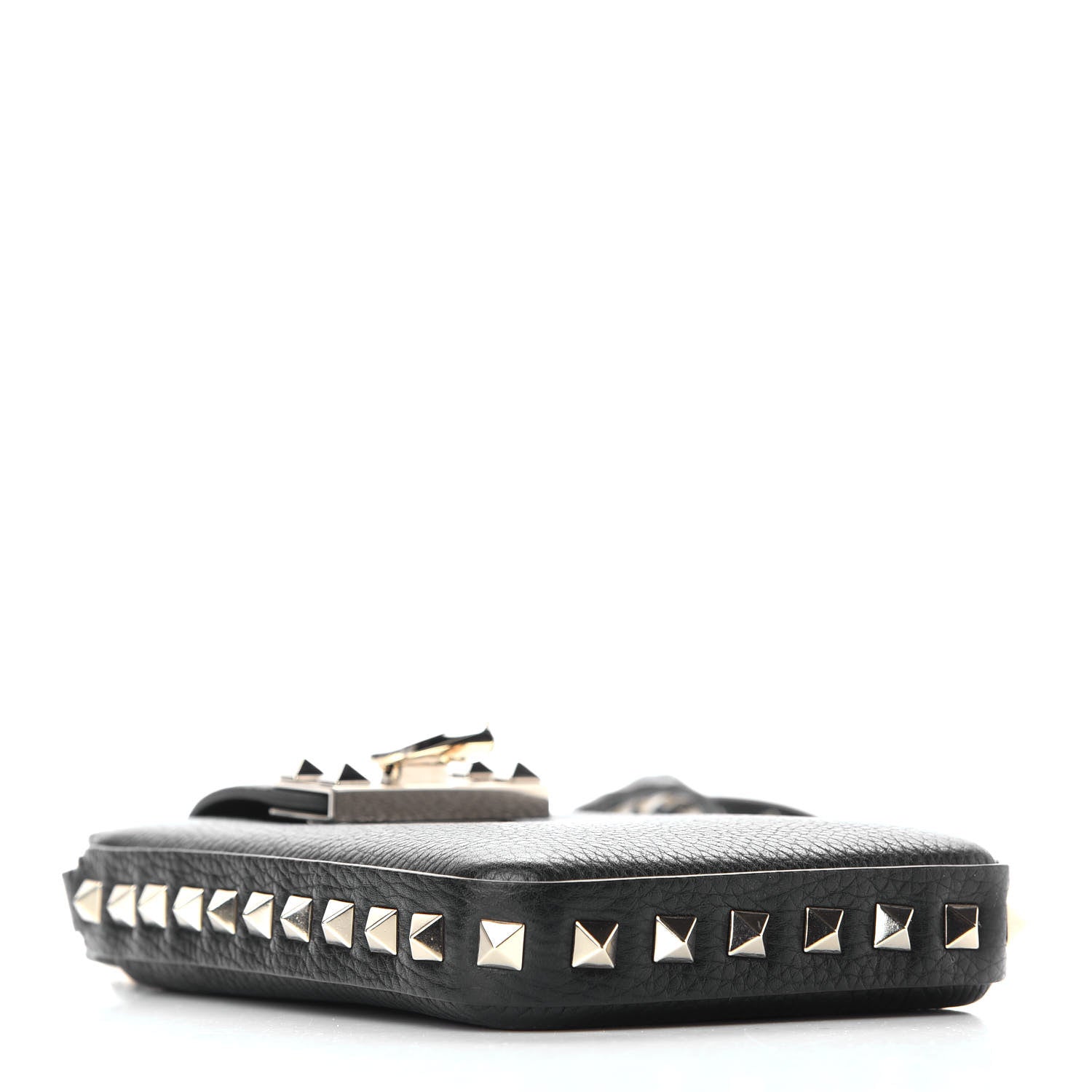 Valentino Garavani Grained Calfskin Rockstud Crossbody Phone Case Black 4 of 8