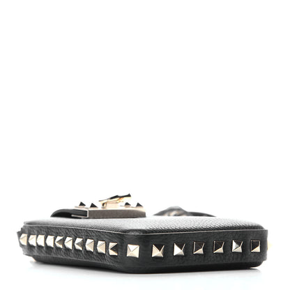 Valentino Garavani Grained Calfskin Rockstud Crossbody Phone Case Black 4 of 8