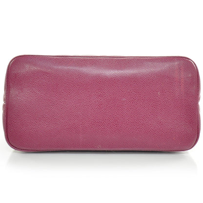 Chanel Caviar Medallion CC Tote Fuchsia GHW 5 of 10