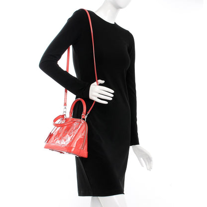 Louis Vuitton Vernis Rayures Alma BB Poppy 2 of 8