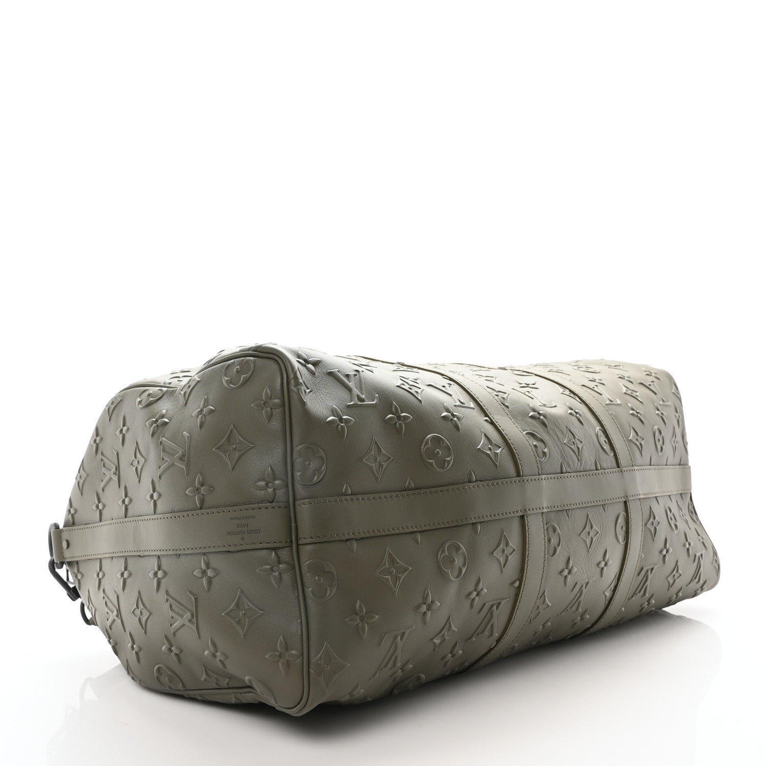 Louis Vuitton Monogram Seal Keepall Bandouliere 50 Khaki 4 of 9