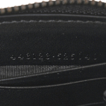 Gucci Calfskin Matelasse GG Marmont Zip Around Organizer Wallet Black 8 of 9