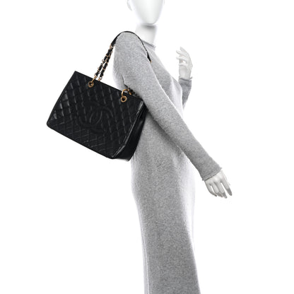 Chanel Caviar Quilted Grand Shopping Tote GST Black 2 of 9
